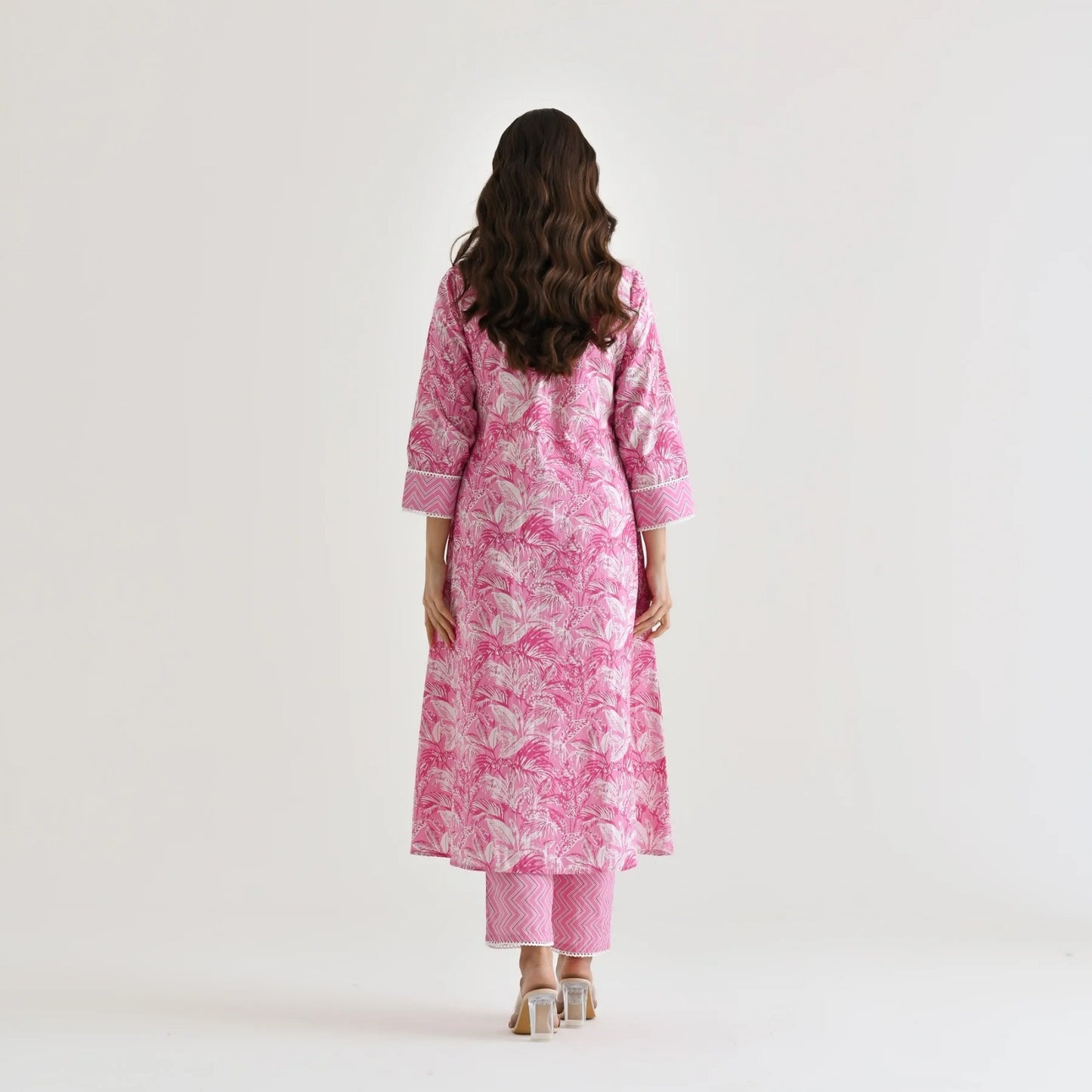 Rayon slub Cottan printed fabrics kurta